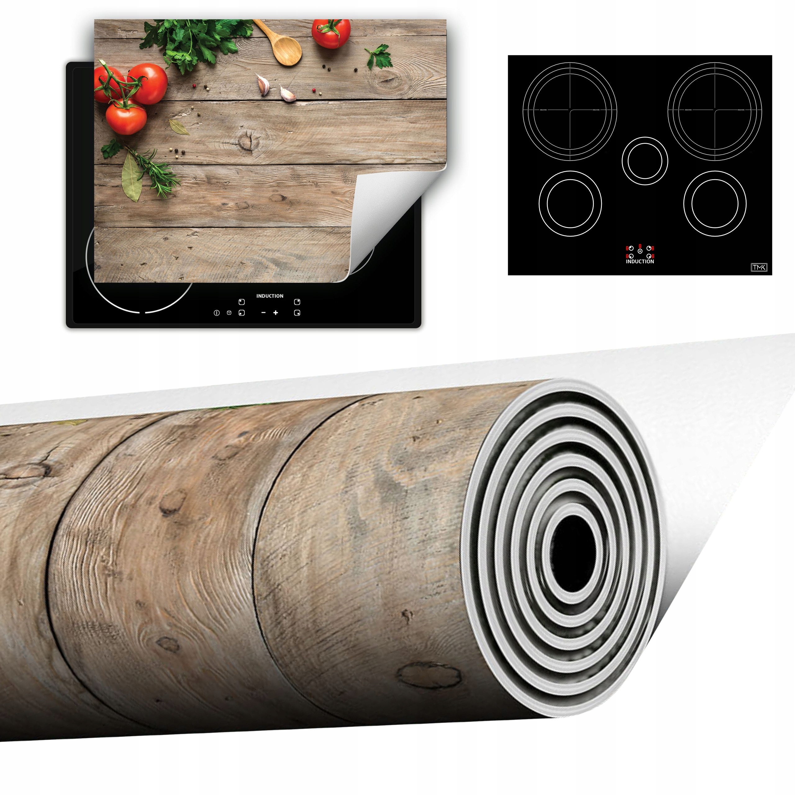 Vinylová Podložka Do Kuchyně Více Místa 70x52 Rajče dřevo