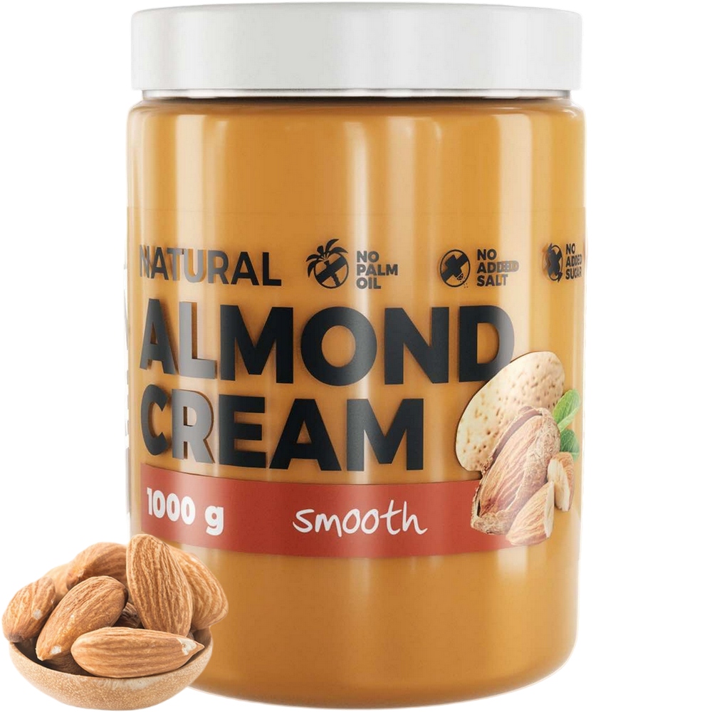 Levně 7NUTRITION Almond Butter Smooth 1000 g – Mandlový krém bez cukru a soli