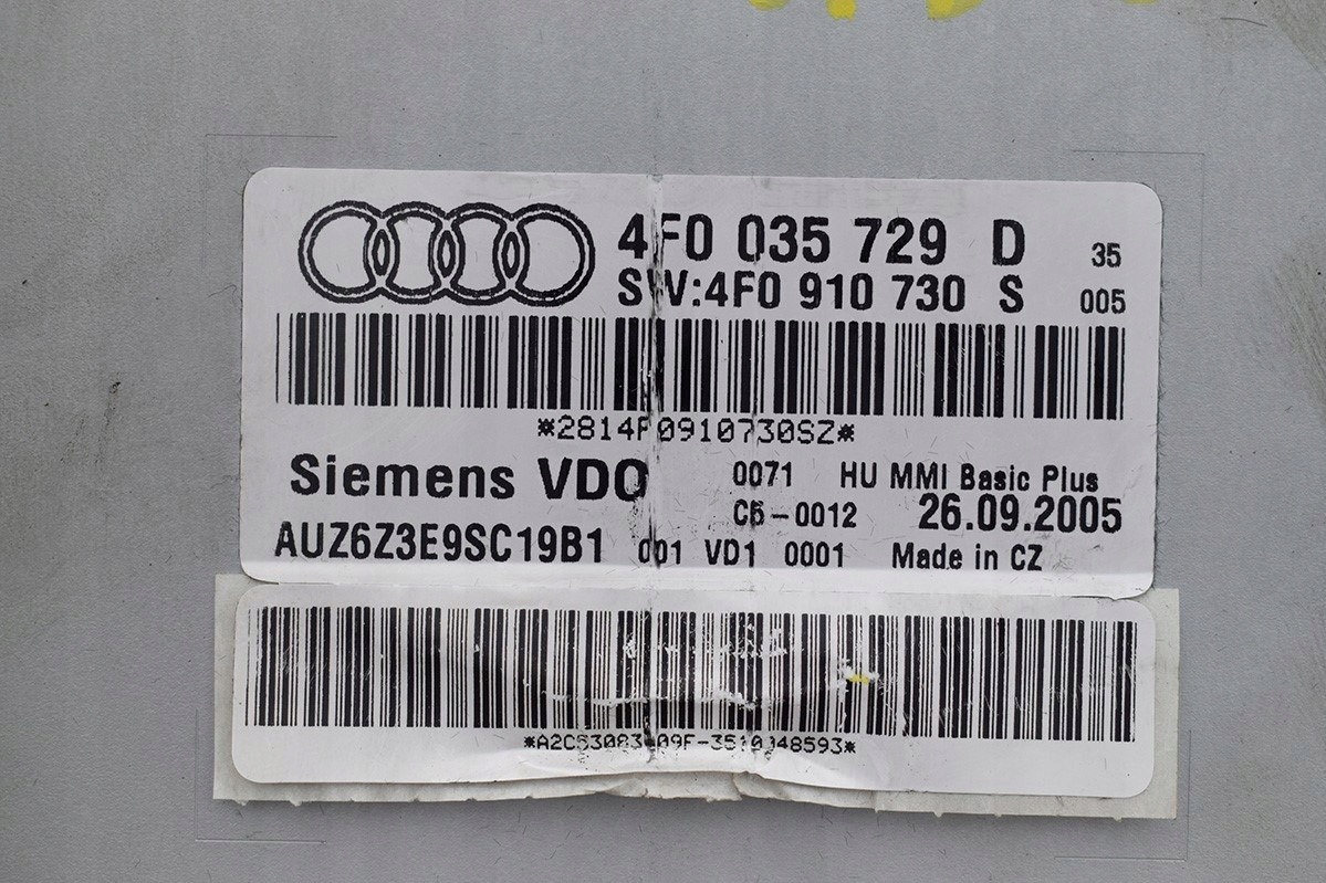 Wechsler CD AUDI 4F035729D
