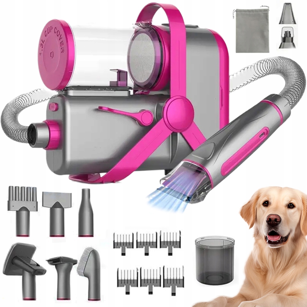 Sada Pro Grooming Psa A Kočky 10V1, Vysavač 2 L, Tichý 75 Db, 12 Kpa