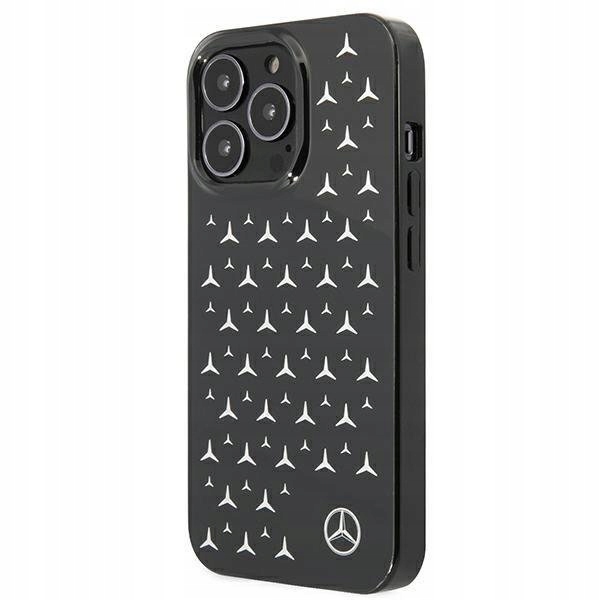 Etui Mercedes Silver Stars Pattern na iPhone 13 Pro iPhone 13 czarne
