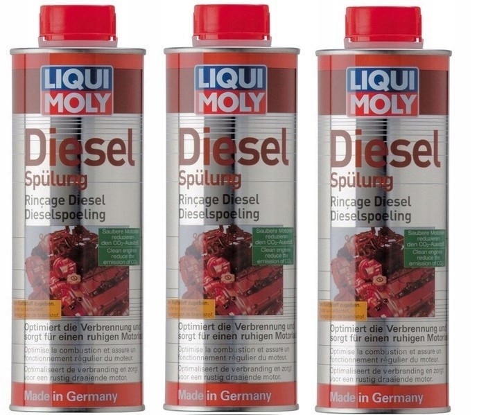3x Liqui Moly 2666 Diesel Spulung Czyści Wtryski On
