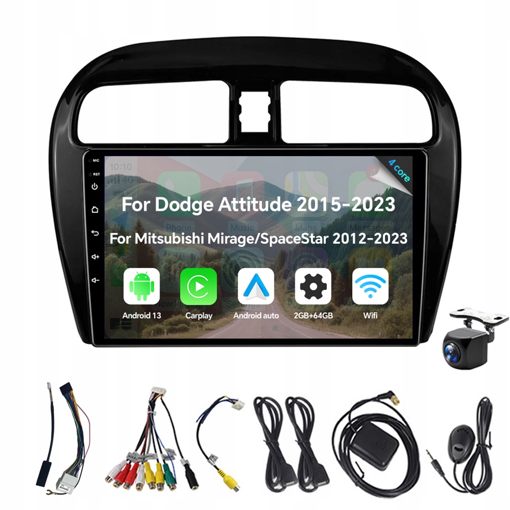 Android Autorádio pro Mitsubishi Mirage Spacestar Dodge Attitude 2012-2018