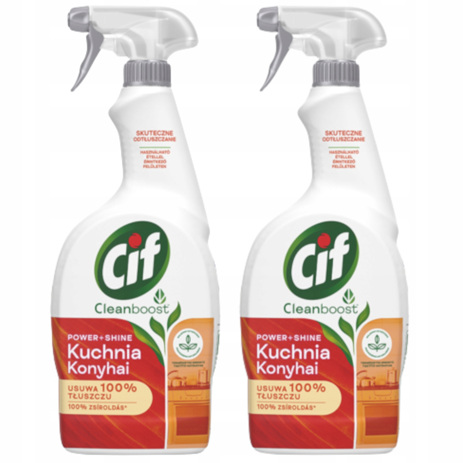 

Cif Power Shine spray czyszczenie kuchni 2x750 ml