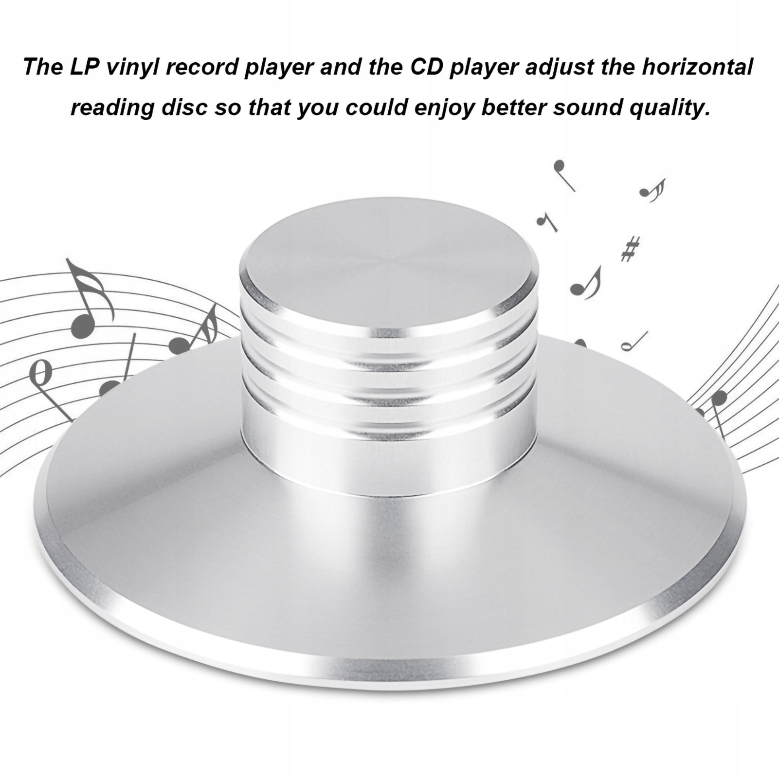 SREBRNY DOCISK PŁYTY GRAMOFONOWEJ ALUMINIOWY Kod producenta ouewu3