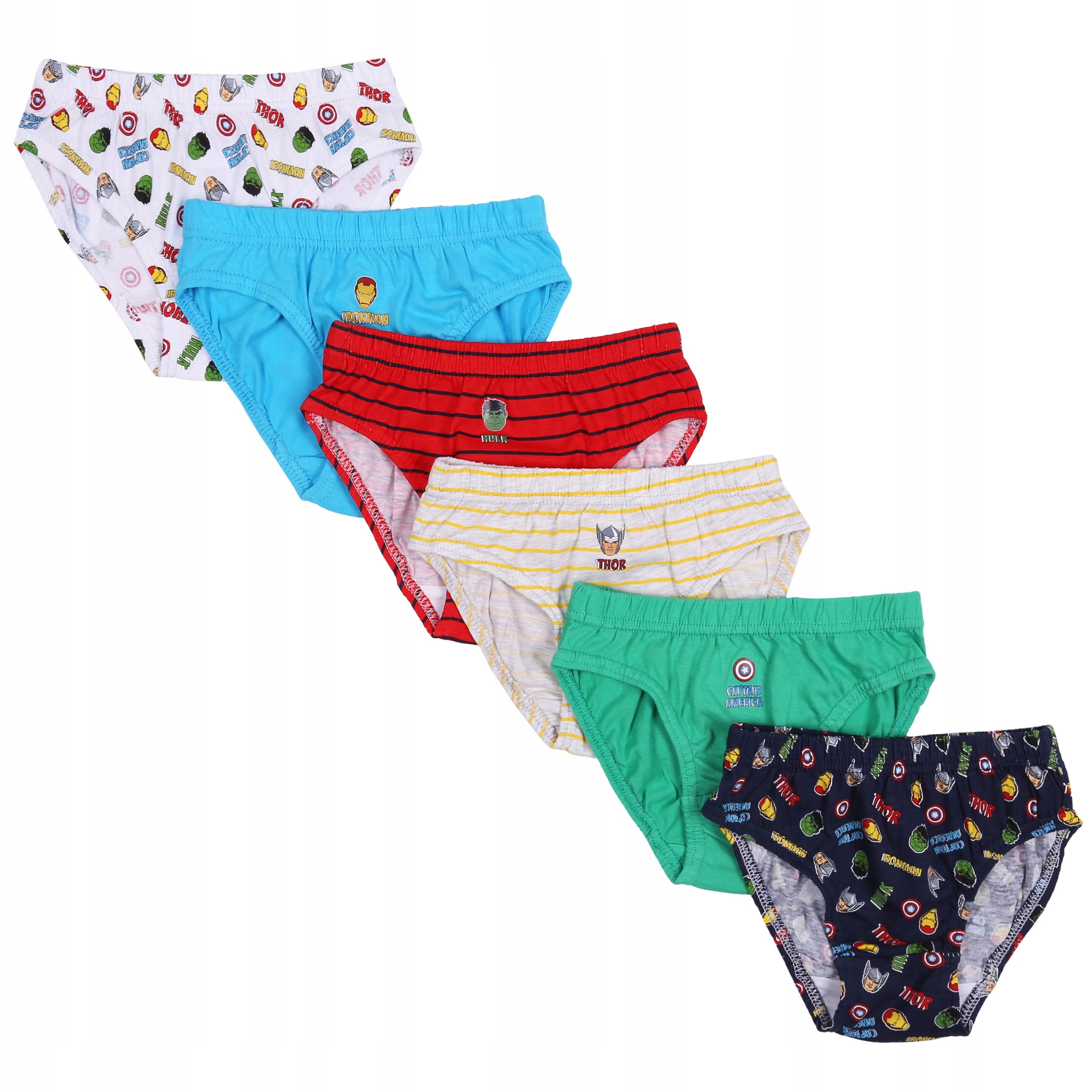 

6x Chłopięce majtki Avengers Marvel 104 cm