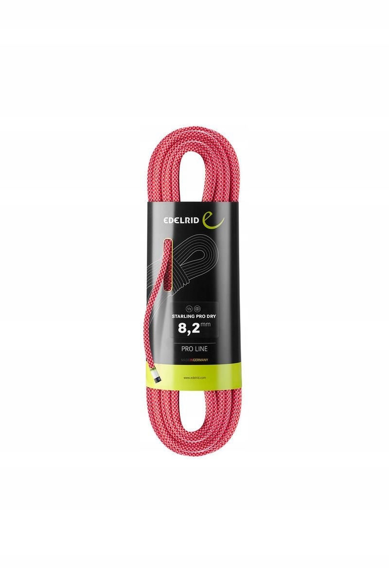 Edelrid Dynamické lano Starling Pro Dry 8,2 mm 200 m Pink