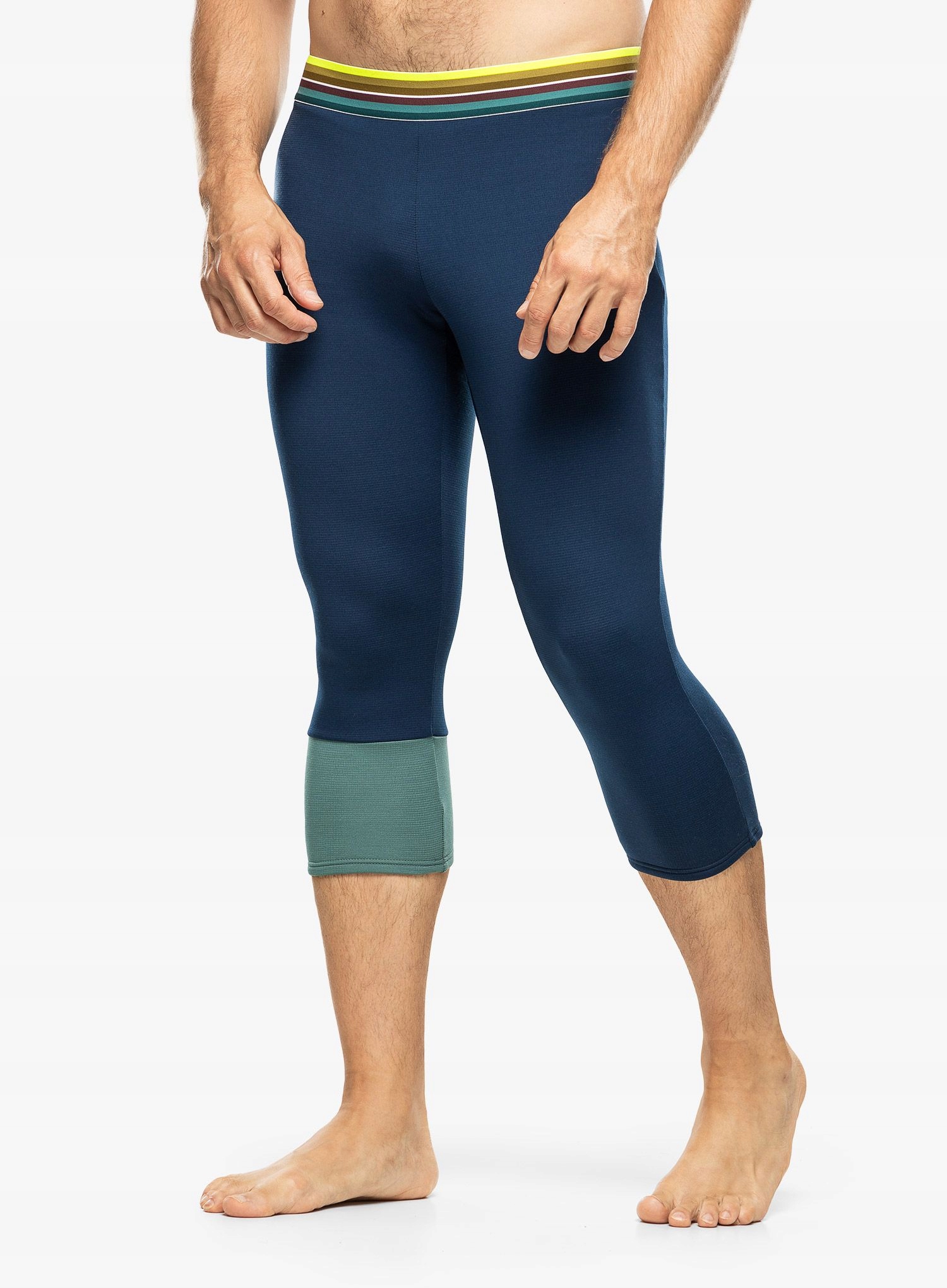 Termoaktivní legíny Ortovox Fleece Light Short Pants deep ocean S