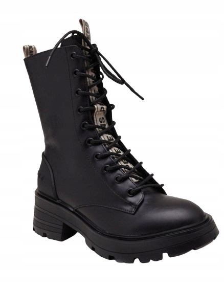 Pepe Jeans Soda Block Dámské Boty Černé Kotníkové Boty Nad Kotník 41 Awn