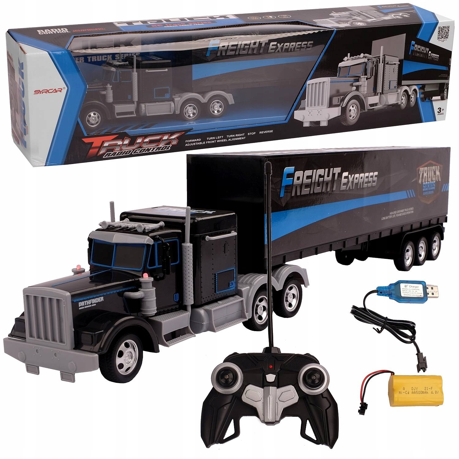 TIR БОЛЬШОЙ ГРУЗОВИК с ДИСТАНЦИОННЫМ УПРАВЛЕНИЕМ 60 см USB