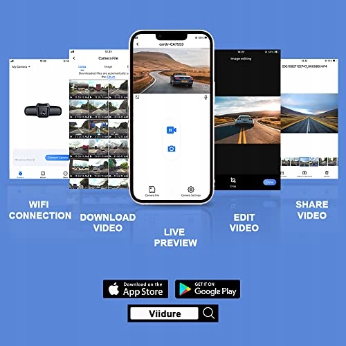 FITCAMX Dashcam kompatybilny z Land Rover 2020 202 Model DashCam