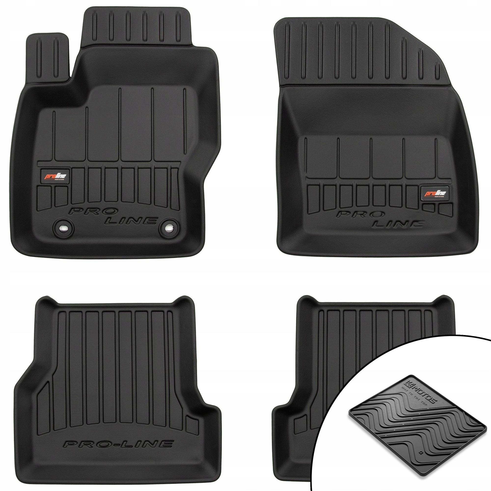 3D gumové koberce Ford Focus II 2004-2011 podložka bonus