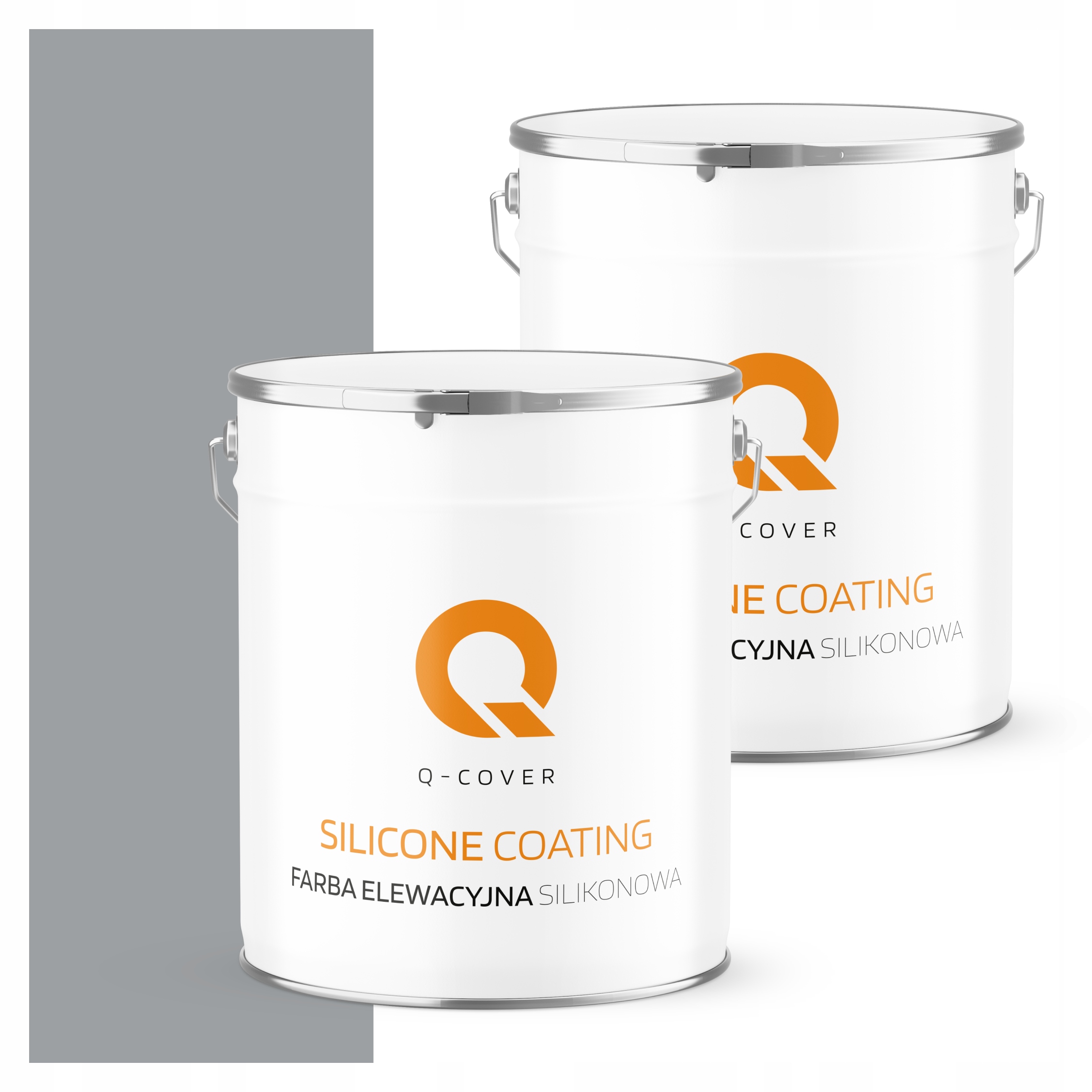 Fasádna silikónová farba 5L Fasáda Uv štruktúra Farba Šedá Modrá