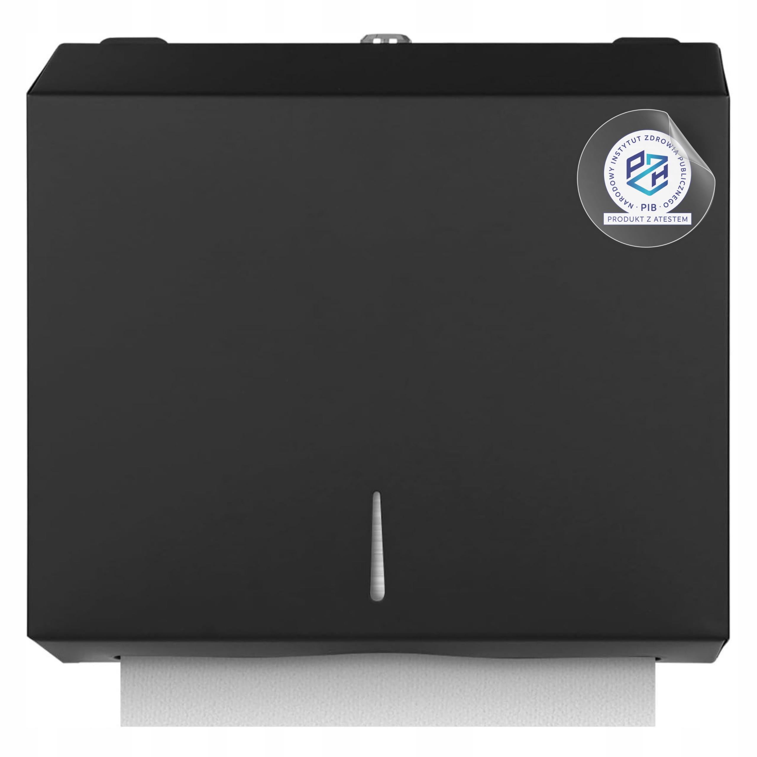 Dávkovač Ocelový zásobník na papírové ručníky Zz Černý HIGI24 Atest Pzh