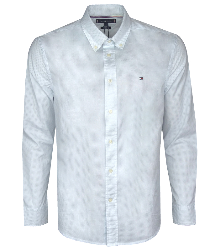 Tommy Hilfiger pánská košile, bílá, vzor, XL