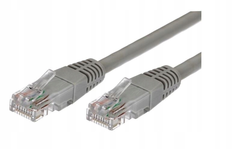 Tb Kabel Patchcord miedziany kat.6 RJ45 Utp 1m. szary paczka 10 sztuk