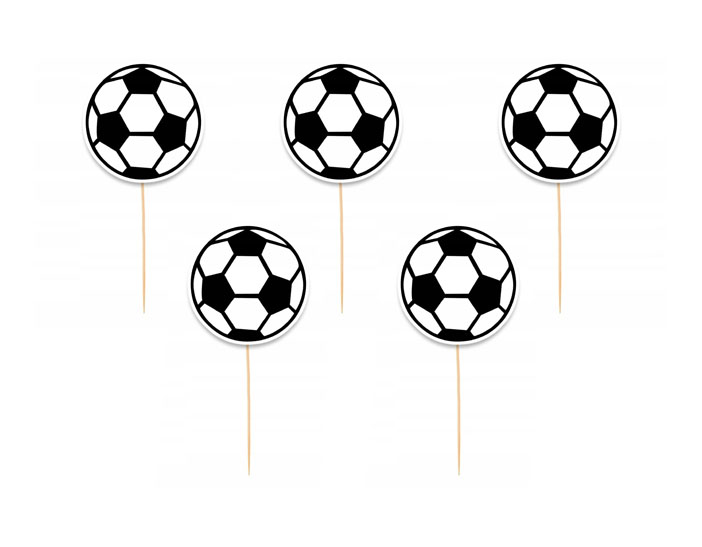 Pikery piłki piłka nożna 6 sztuk urodziny