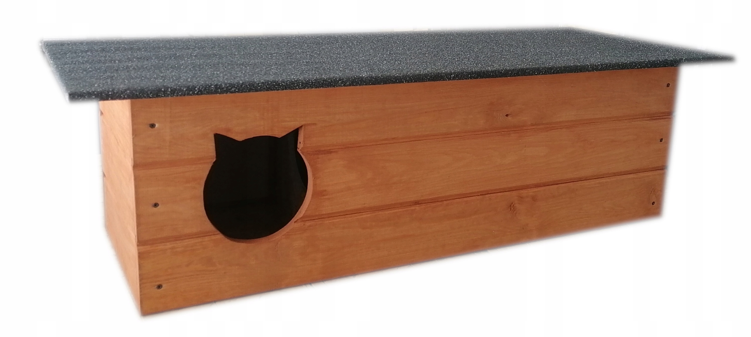 Buda dla kotów z przedsionkiem podwójna , domek dla kotów buda dla kota