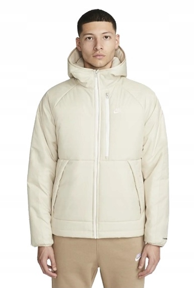 Pánská bunda Nike Sportswear Therma-Fit Legacy béžová DD6857-206 vel. M