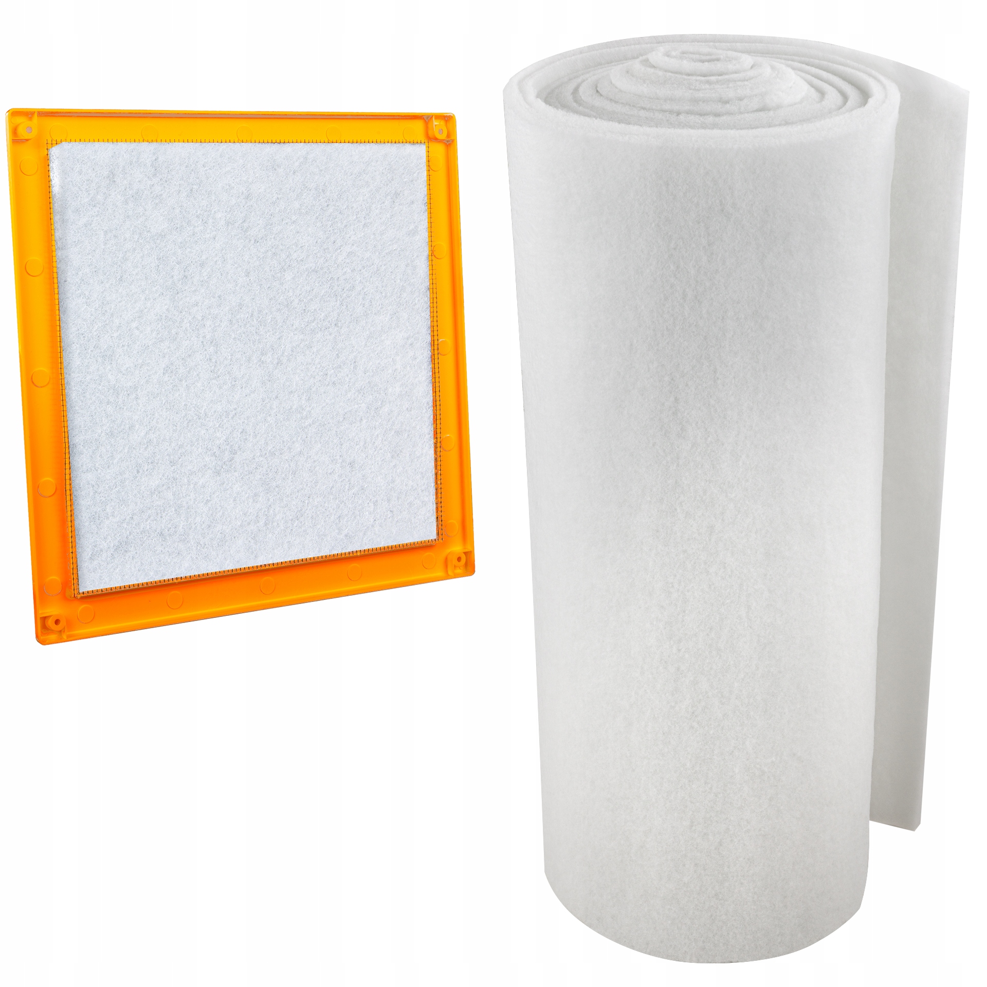 Filtrační netkaná textilie G4 2 cm, filtr pro rekuperátory, role 10 m x 1 m x 2 cm