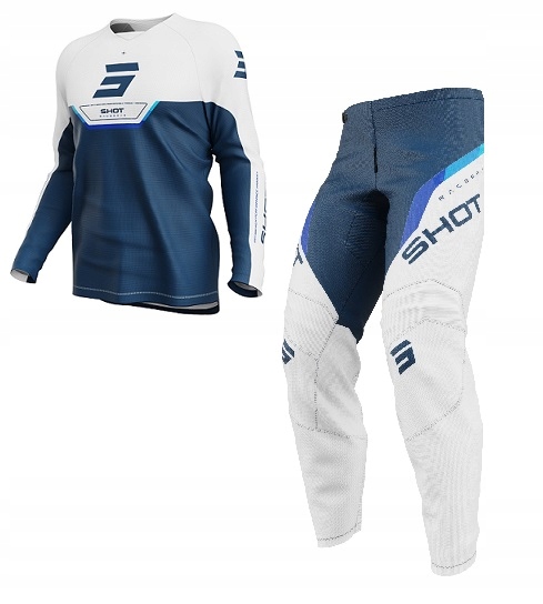 Kostým Komplet Mikina Nohavice Cross Enduro Atv Shot Devo Daytona Blue veľ. XL