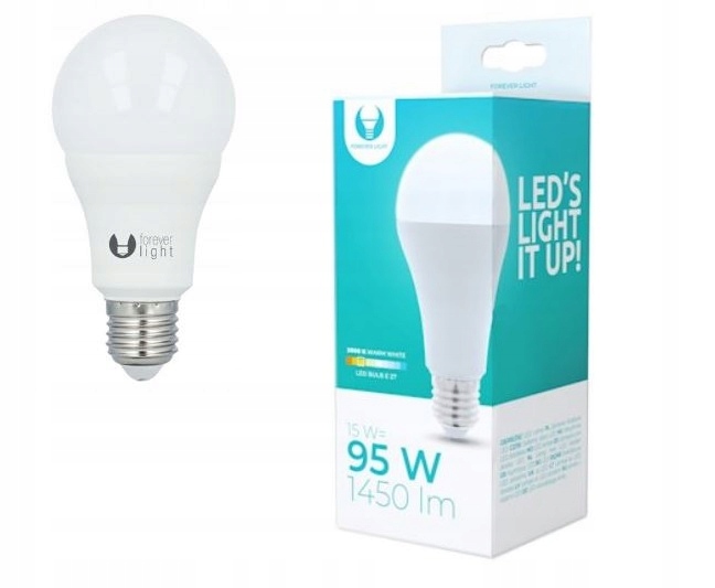 

Energooszczędna Żarówka Led E27 15W 3000K 15W=95W