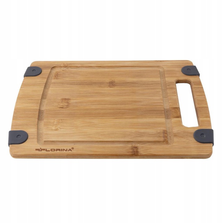 

Deska kuchenna bambusowa z silikonem Duża 37X25,5