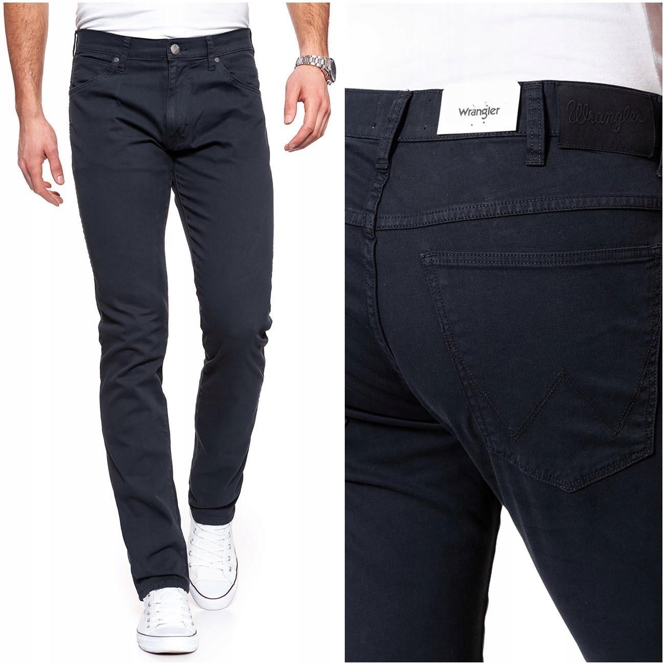 

Wrangler Larston Męskie Spodnie Materiał W29 L34