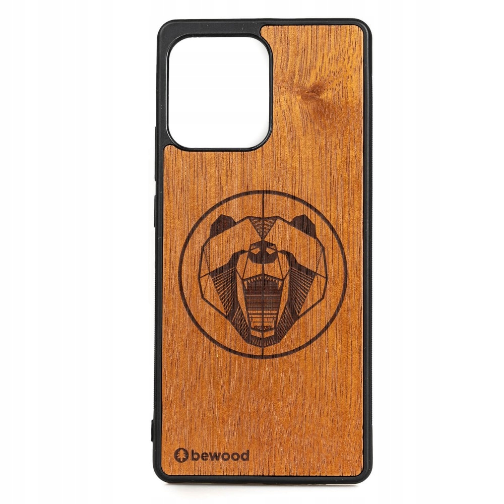 Dřevěné Pouzdro Bewood pro Motorola Edge 40 Neo Medvěd Merbau