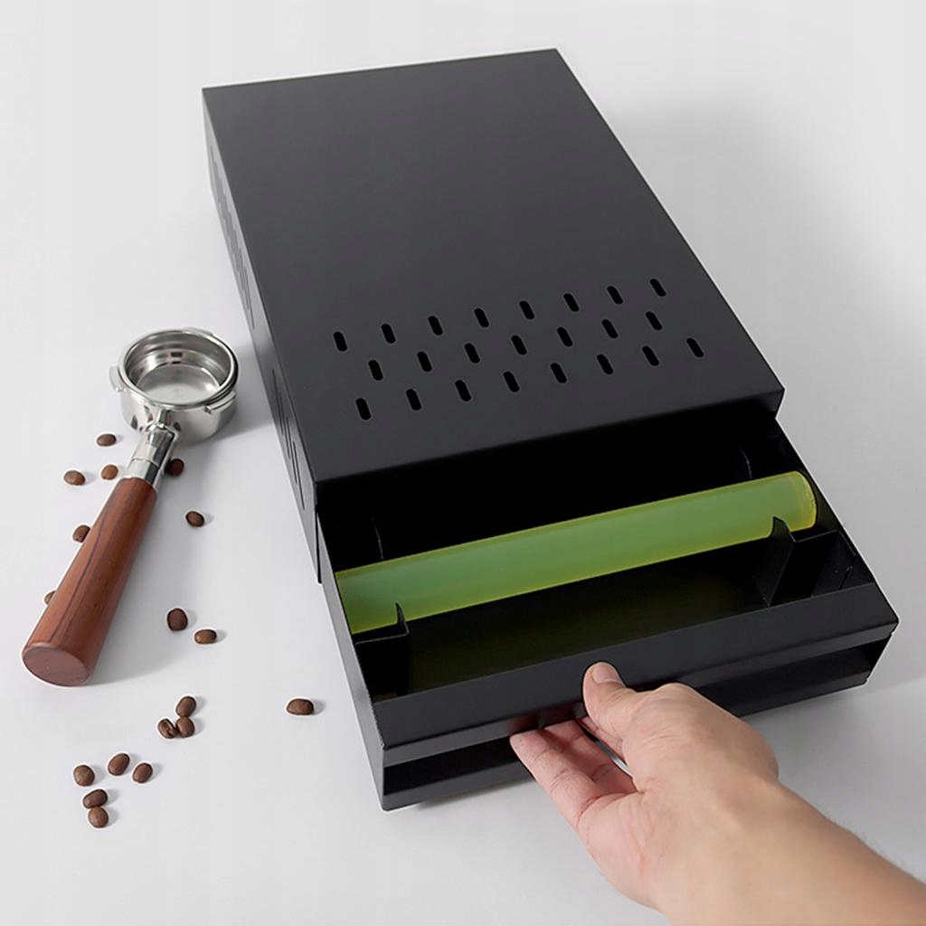 pojemnik na kawę Drawer Coffee Knock Box czarny Marka bez marki