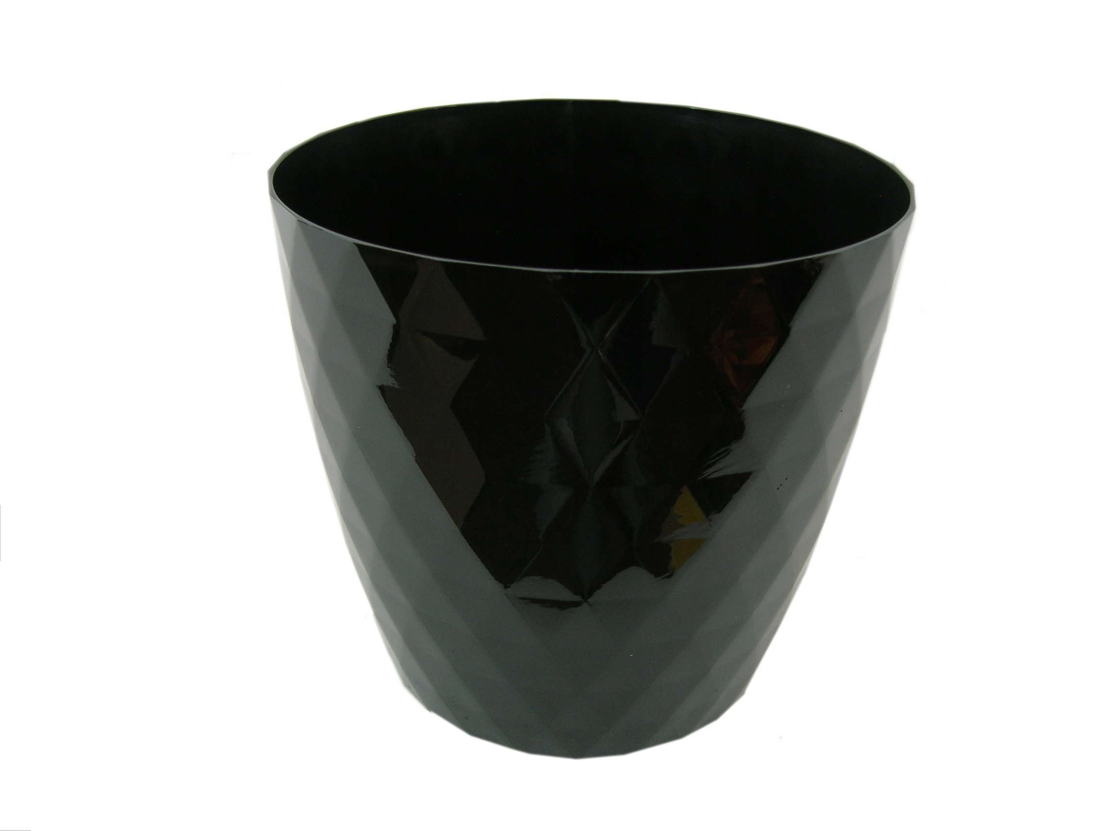 

Doniczka Cristal Czarna DCRL18 Plastikowa