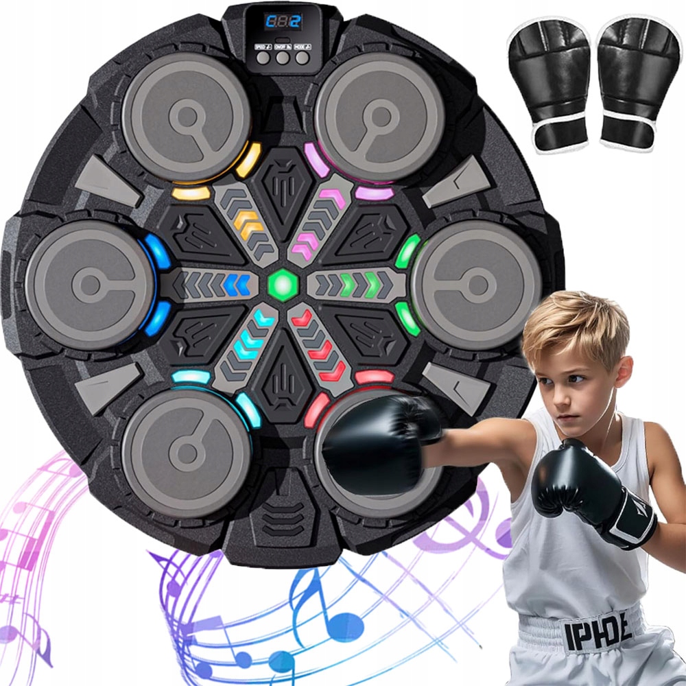 Hudební boxovací stroj Bluetooth Led s hudbou Dynamické světlo 6 úrovní