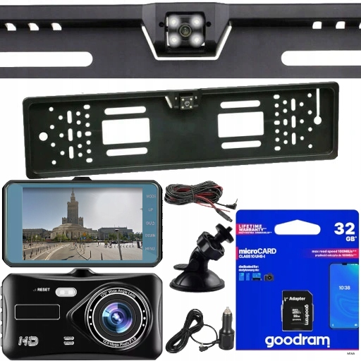 

Rejestrator Jazdy Full Hd Pl Kamera Tył Ram +32GB