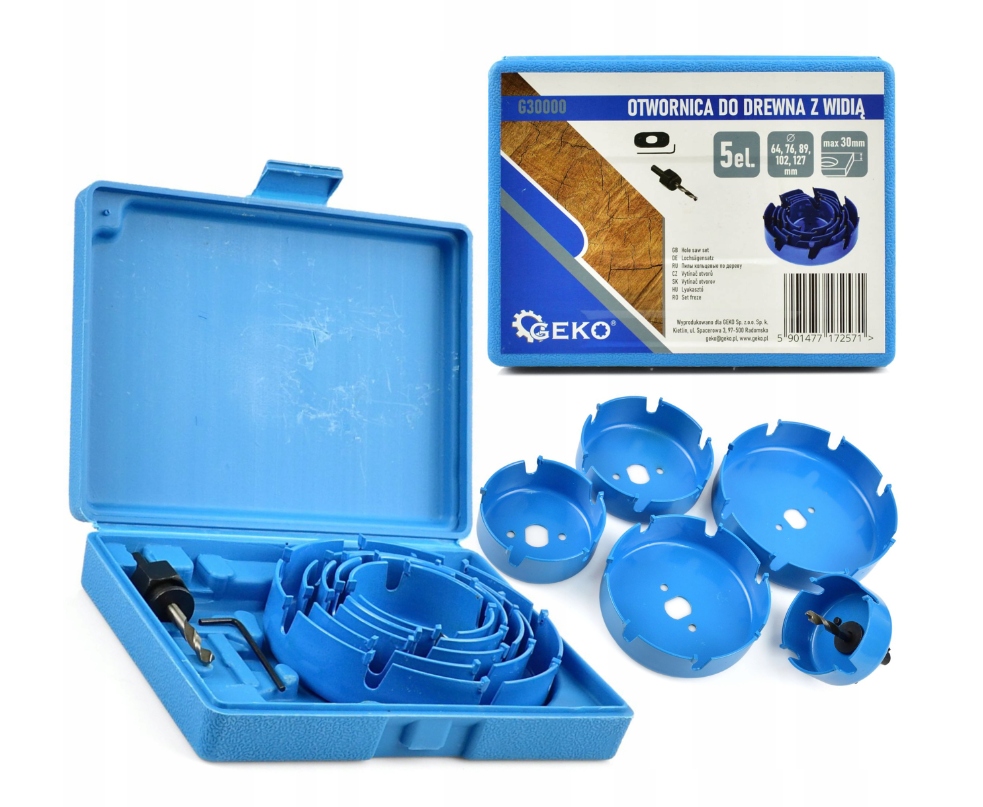 OTWORNICA DO DREWNA z widią 64-127 mm GEKO