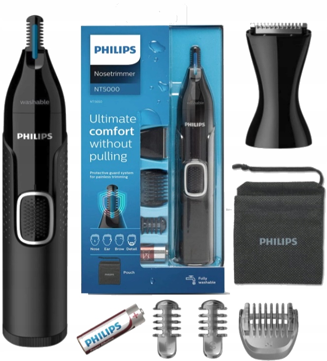 Zastřihovač Philips Pro Uši Nosního Obočí Pouzdro Bonus