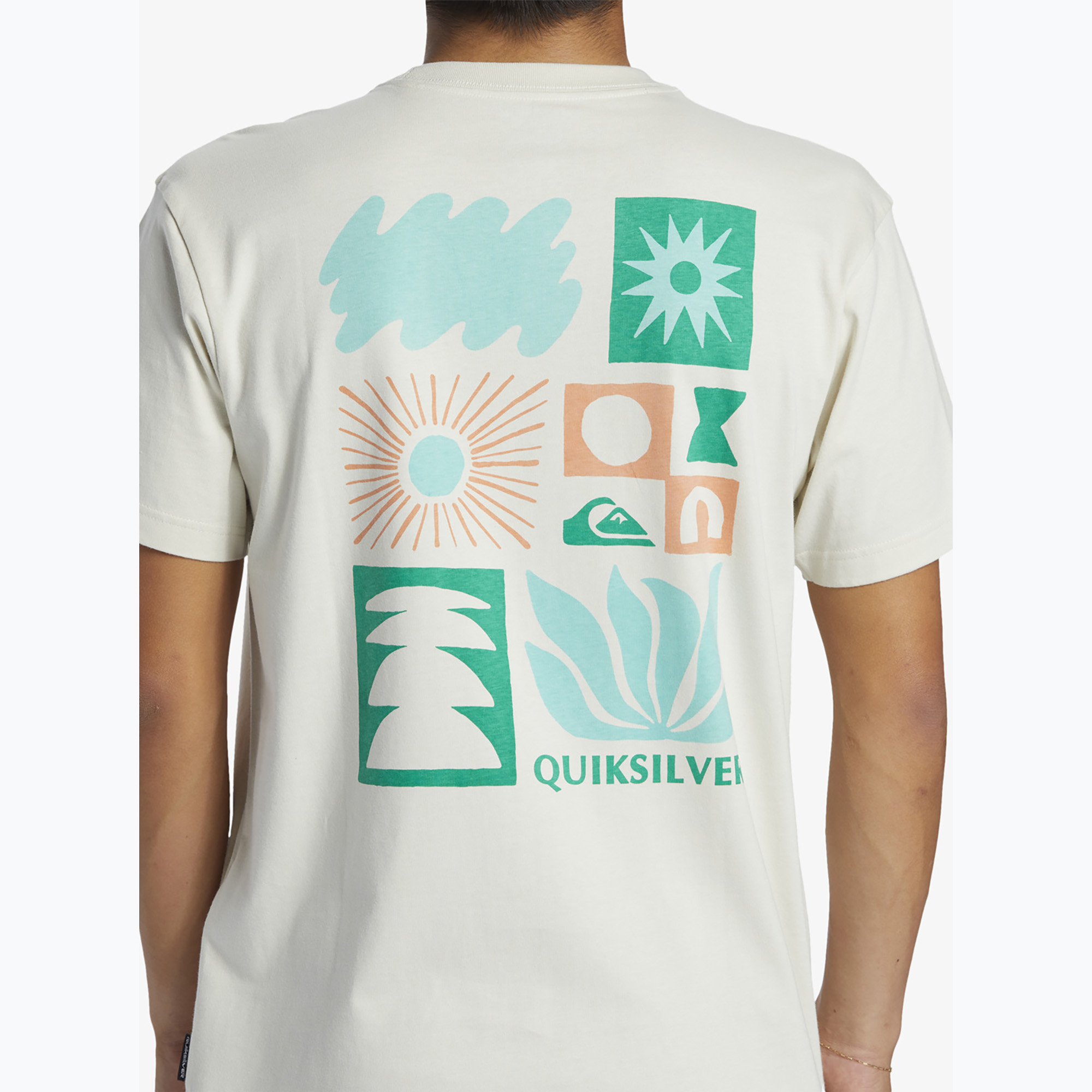 Koszulka męska Quiksilver Natural Forms Mor silver birch XXL Marka Quiksilver