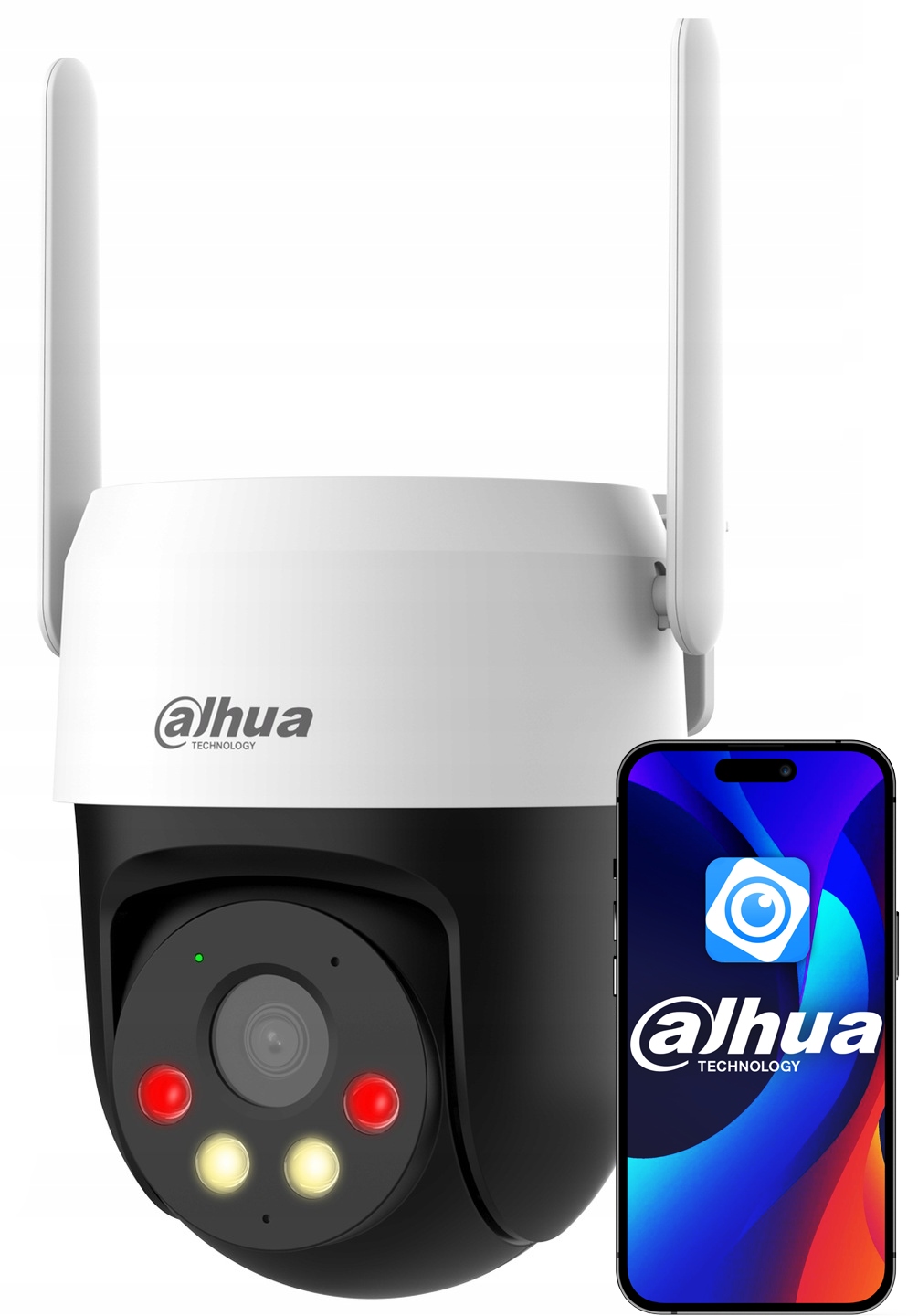 Otočná kamera 5MPx Lte 4G P5AE-PV-4G Dahua na Sim kartu Mikrofón Reproduktor