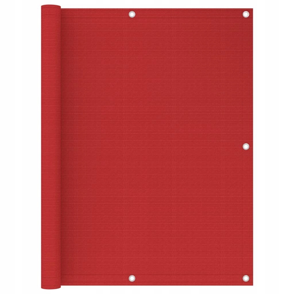 OSŁONA BALKONOWA PARAWAN NA BALKON 120X500CM CZERWONY