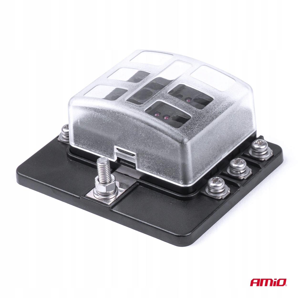 SKRZYNKA BEZPIECZNIKOWA 6 GNIAZD + BEZPIECZNIKI