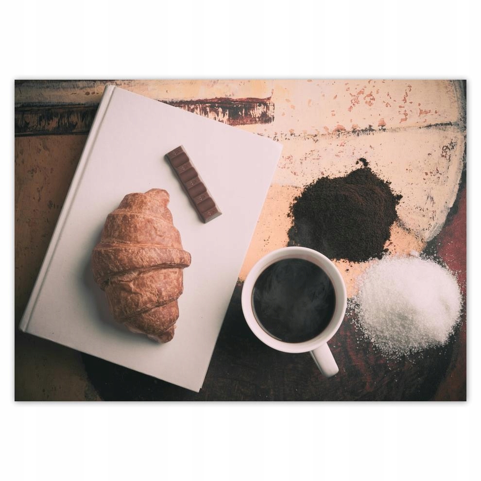 

Naklejki 70x50 Rogalik na śniadanie