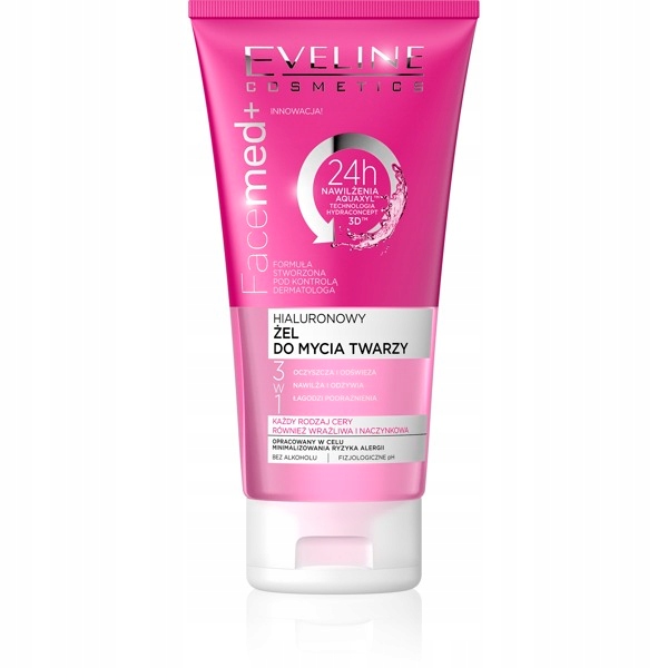 

Eveline hialuronowy żel do mycia twarzy 3w1 150ml