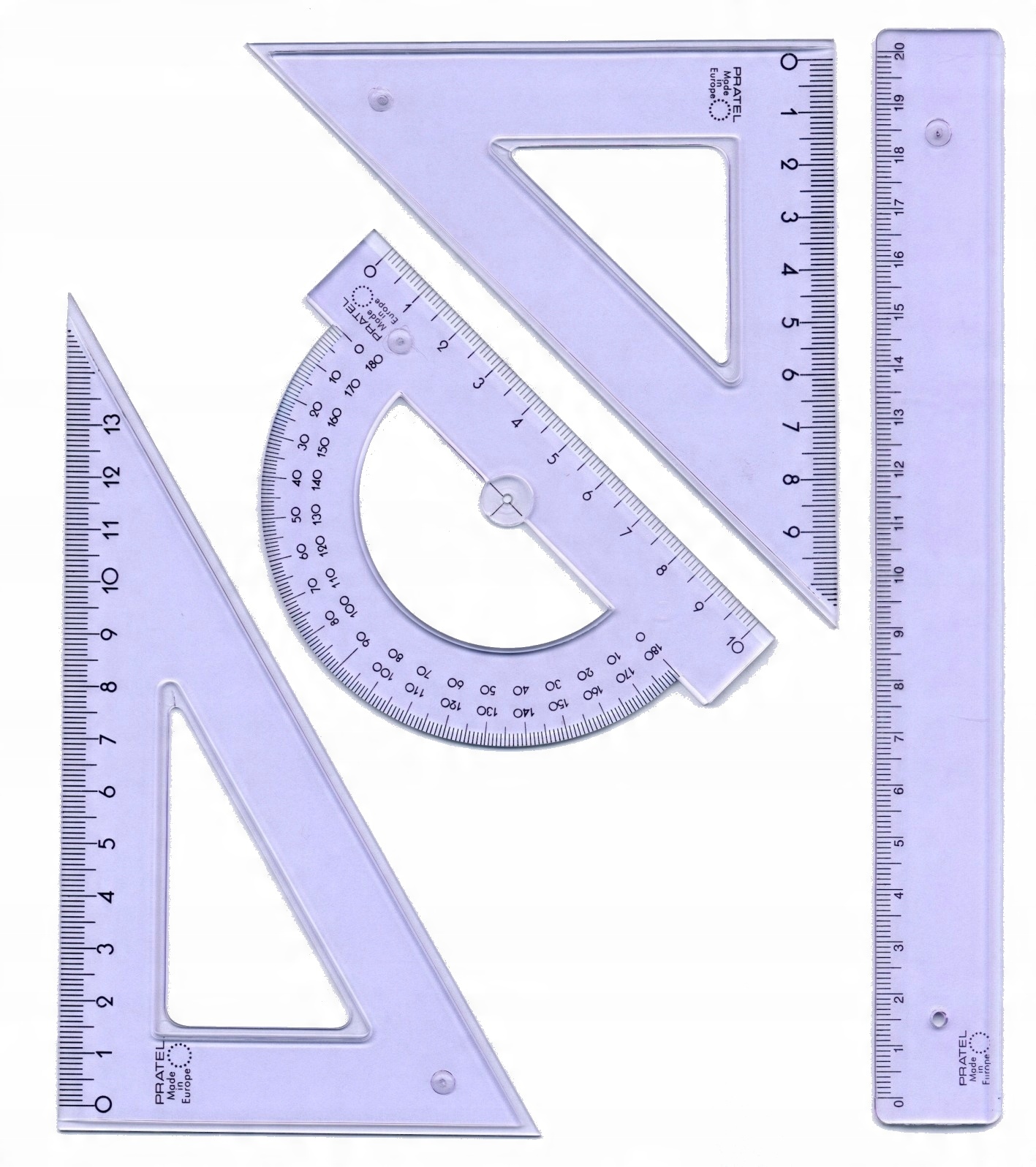 

Zestaw Geometryczny Kreślarski Pratel Linijka 20cm