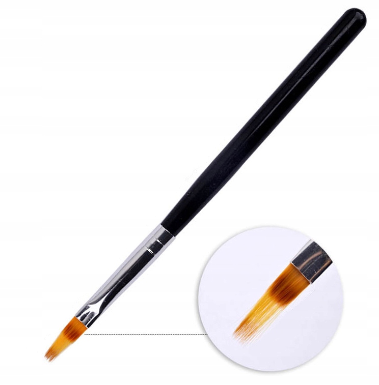 PĘDZEL płaski do ombre, do cieniowania paznokci