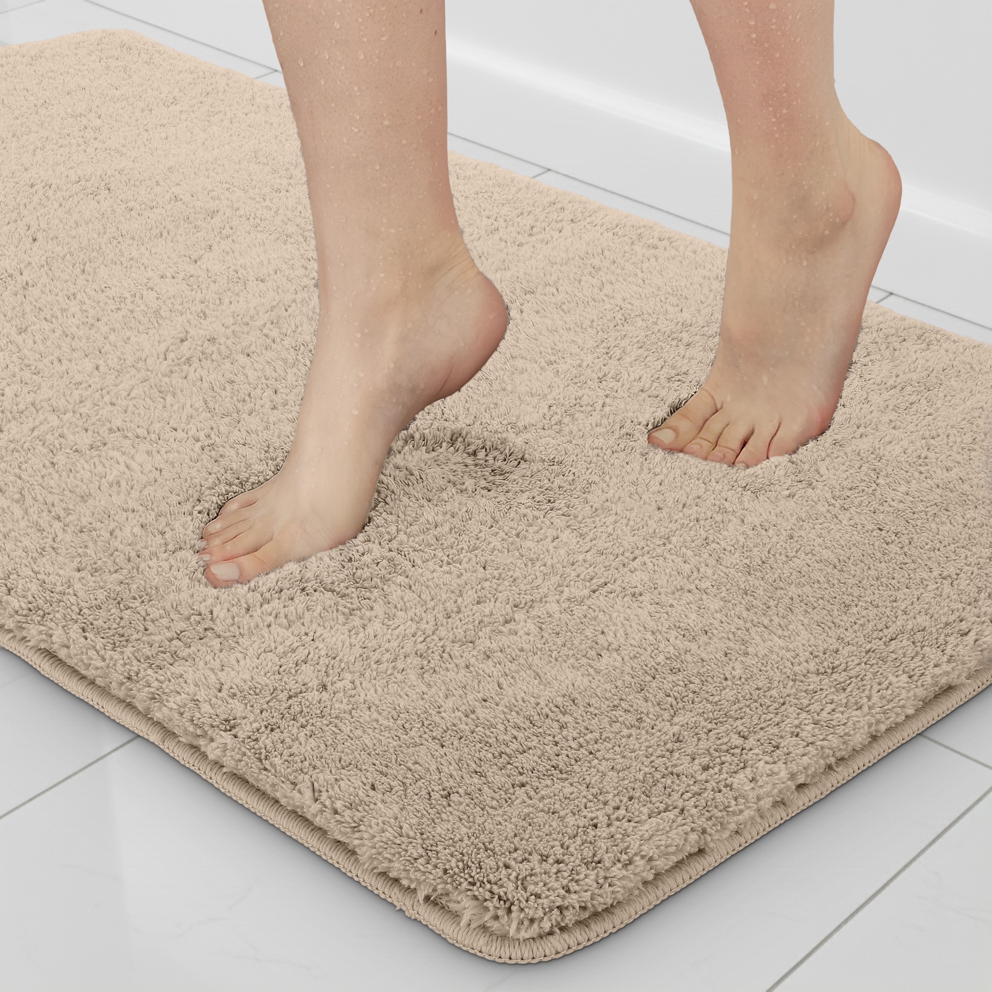 Koupelnová předložka protiskluzová měkká 60х100 DarianA Comfort světle béžová