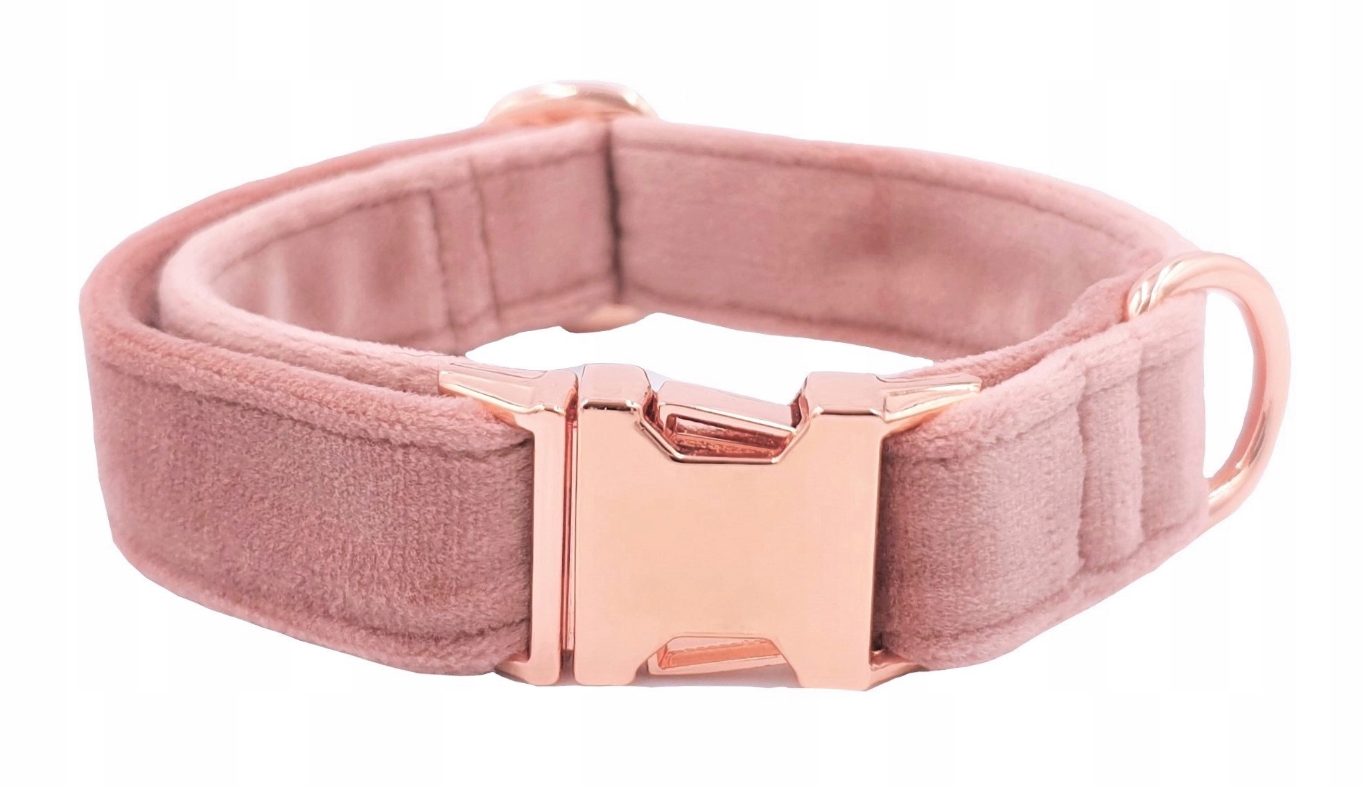 

Obroża Dla Psa Kota Welur Rosegold Brudny Róż Xs/s