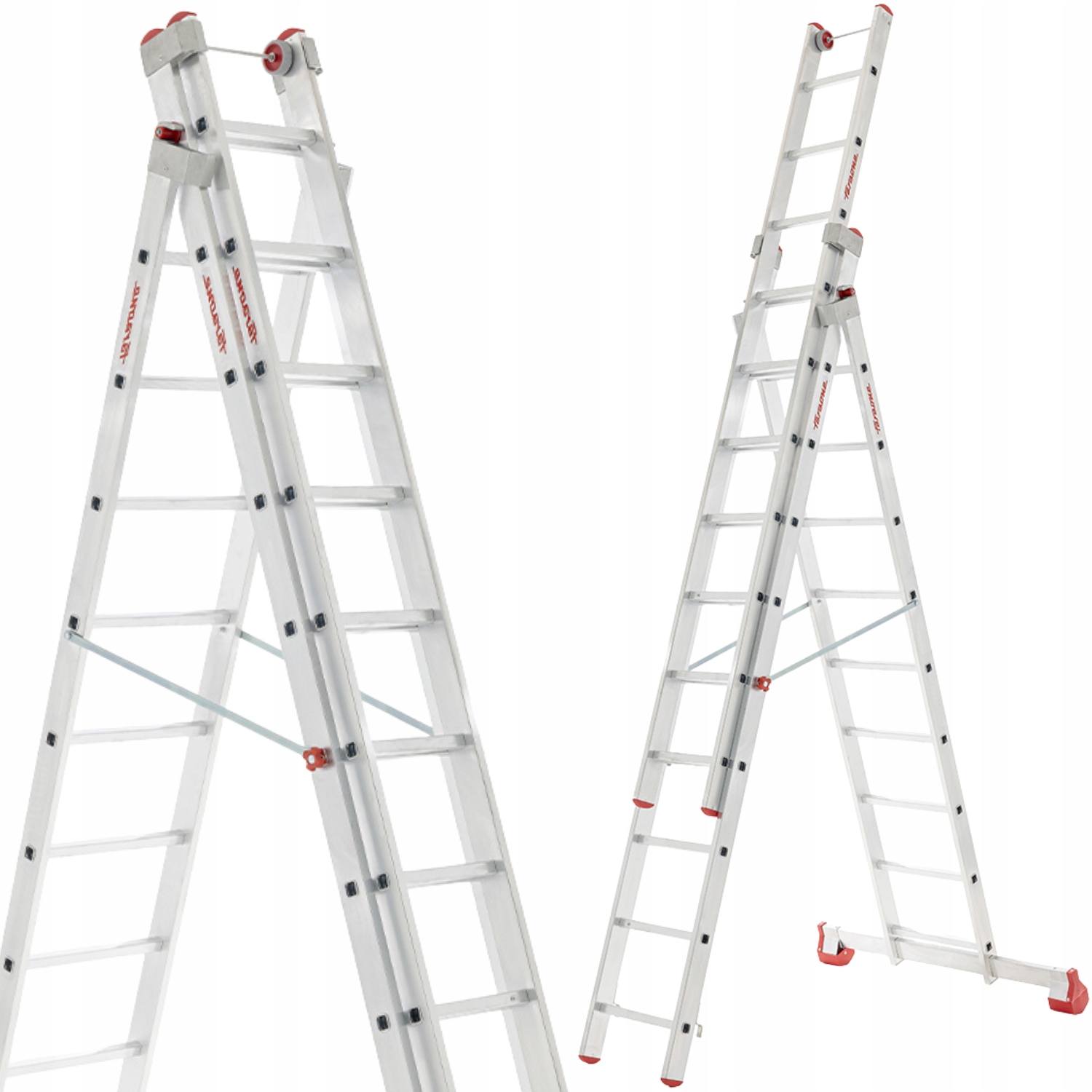 Žebřík Faraone ST450/3N 3x15 na schody 11,11 m