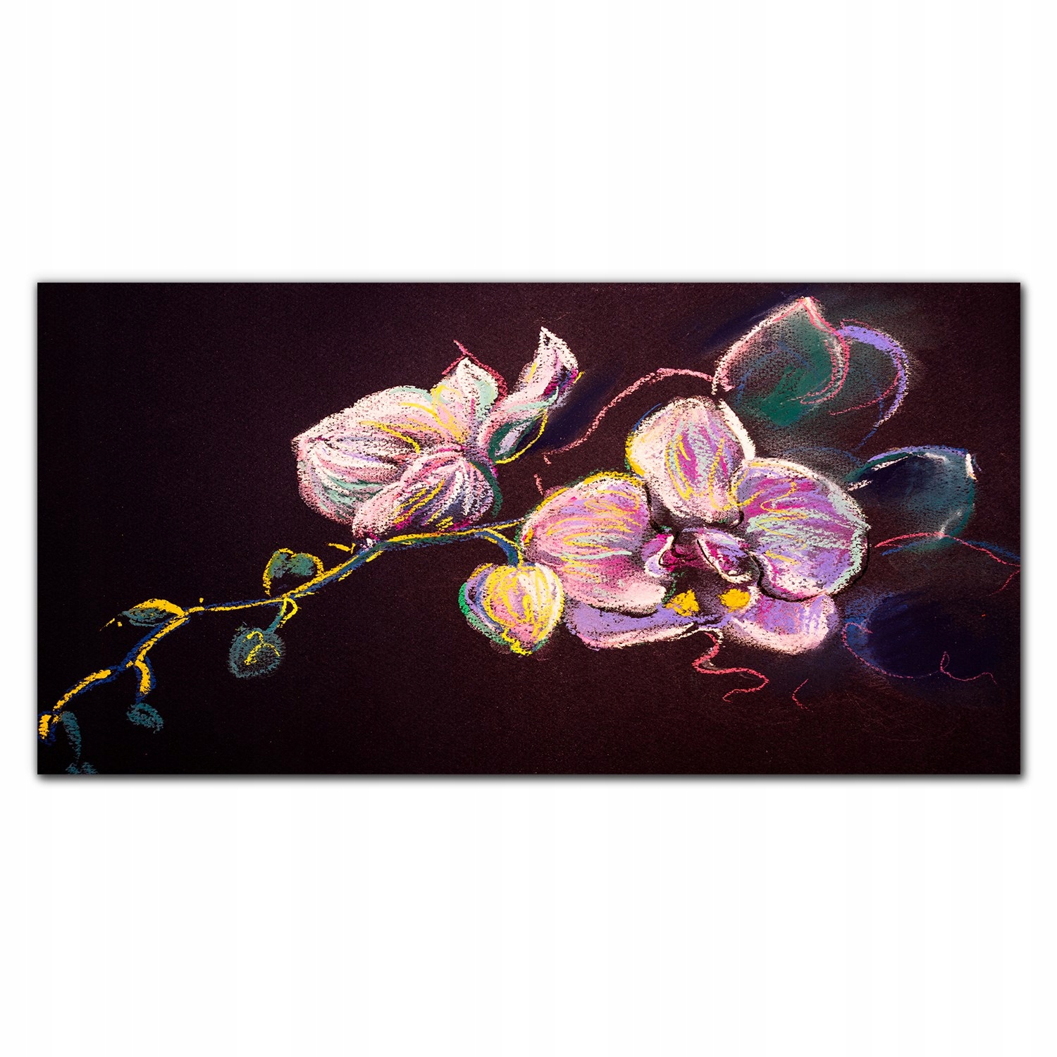 Fotoobraz na ráme plátno Kvety listy 140x70 cm