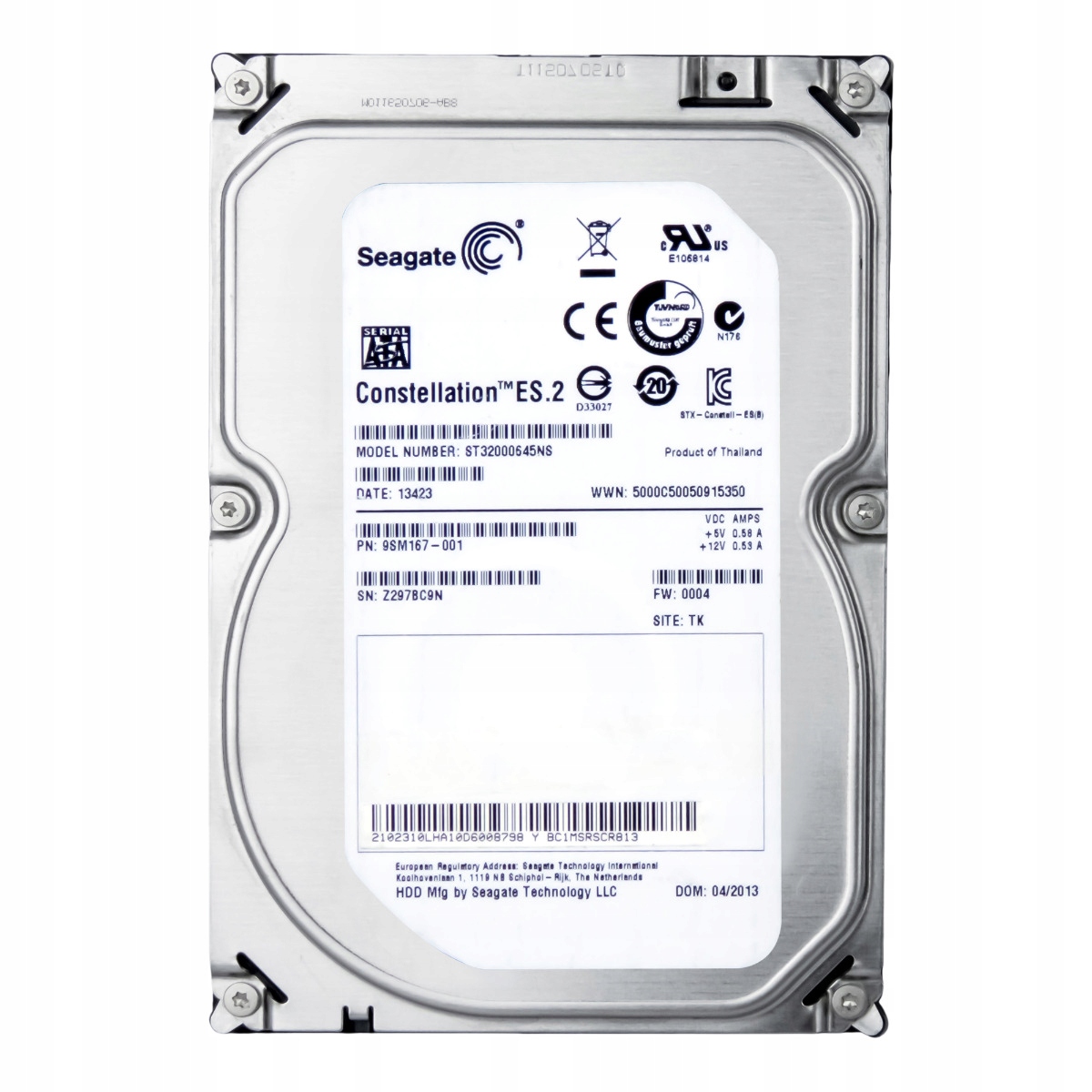 Seagate Constellation ES.2 2TB 7.2K 64MB Sata III 3.5'' ST32000645NS