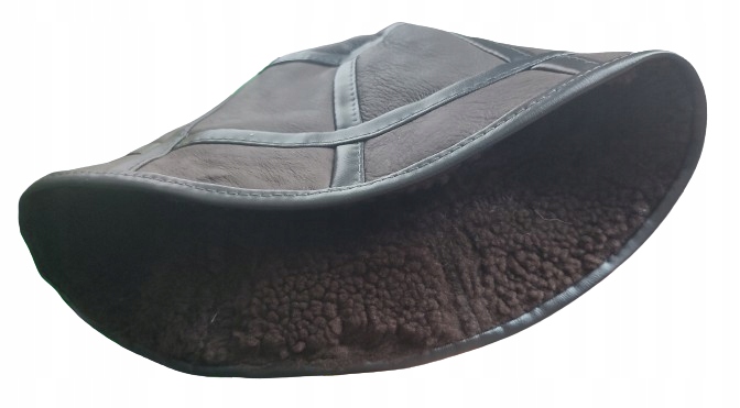 KAPELUSZ MĘSKI SKÓRZANY Z ŁATEK CZAPKA r. 59 Marka inna