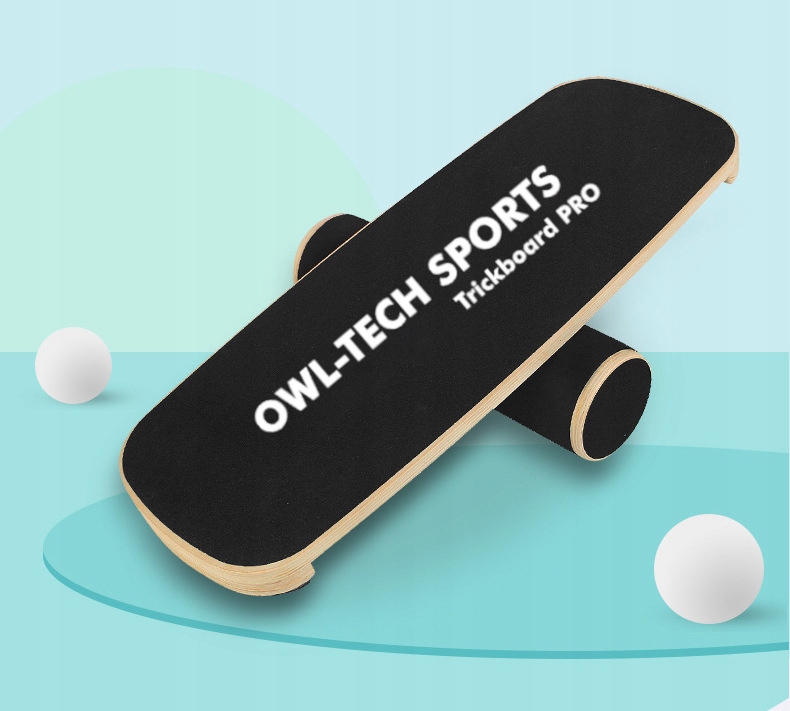 DESKA DO BALANSOWANIA ĆWICZENIA RÓWNOWAGI TRICKBOARD BALANCE BOARD + WAŁEK Szerokość deski 28 cm